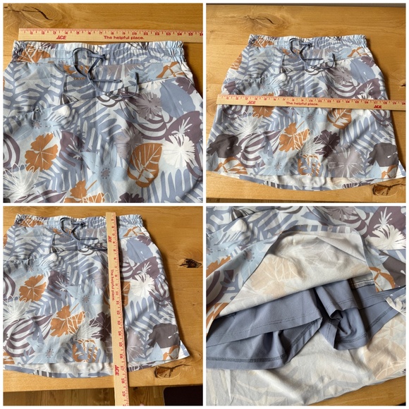 INDYEVA ALOKAYA SKORT TOP SET FLORAL ATHLEISURE SPORTY STRETCHY QUICK DRY XS - Picture 5 of 11